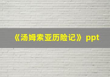 《汤姆索亚历险记》 ppt